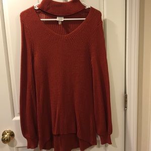 Mock neck sweater